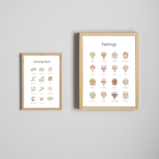 פוסטר טכניקות הרגעה לילדים - הורדה דיגיטלית